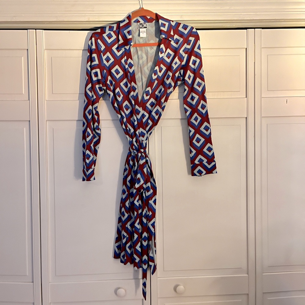 DIANE from Diane Von Furstenberg geometric wrap dress
